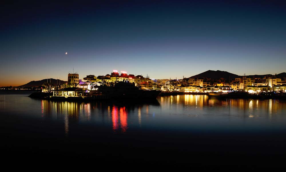 Puerto Banus Marina At Night Marbella Spain Stock Photo - Download Image  Now - Marbella, Night, Málaga Province - iStock
